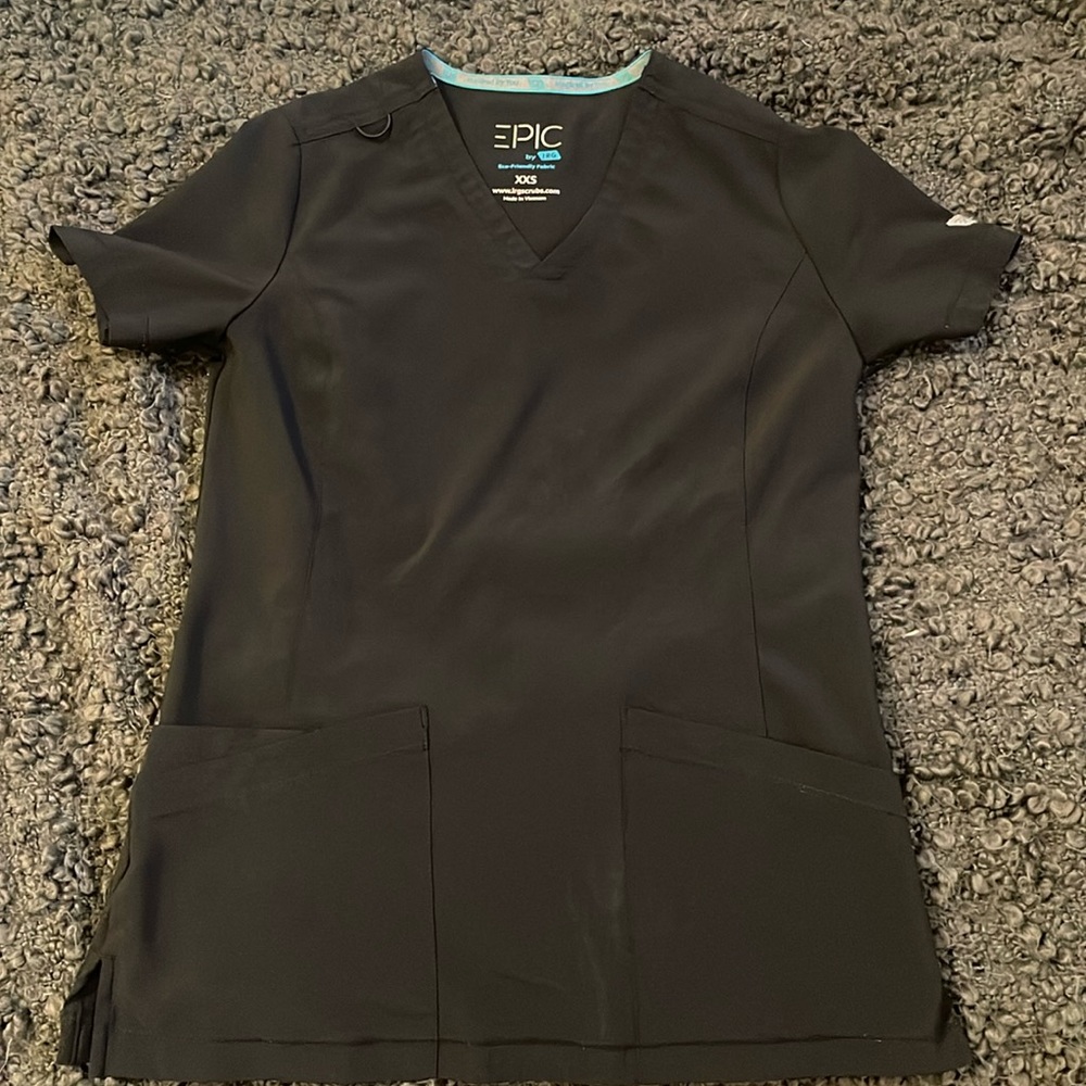 XXS Epic scrub top (black)
